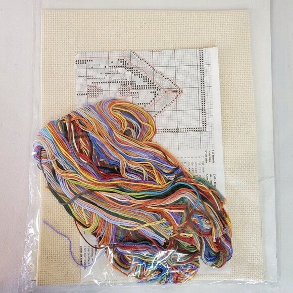 Hometown Counted Cross Stitch Kit Bird Houses Morning Glory Flowers Blankenship - Picture 3 of 3